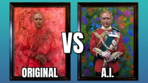 King Charles Official Portrait But With AI