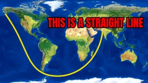 Without touching a single piece of land, it's possible to sail from India to the USA in a completely straight line
